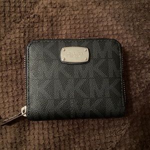 Michael Kors bifold zip around wallet